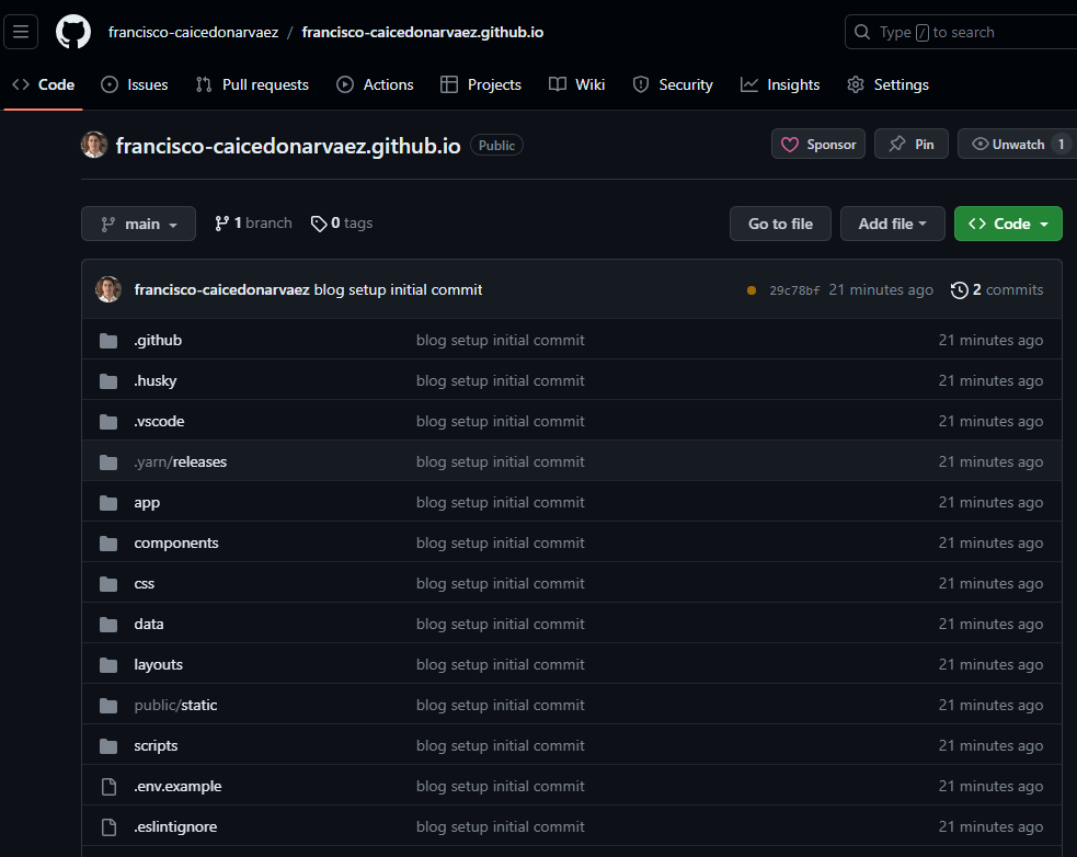push repo