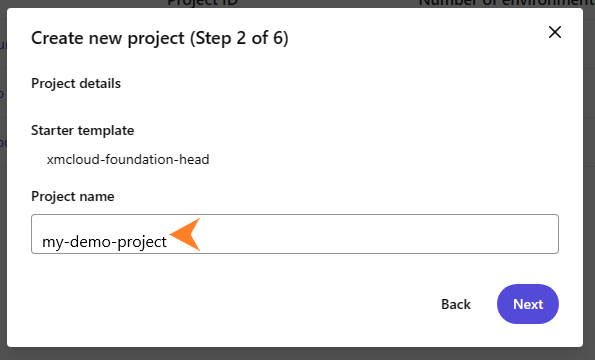 project name